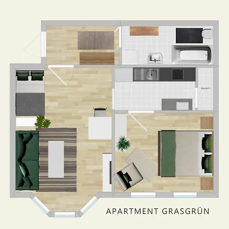 Zur Zenkergasse - Studios&Apartments&DZ in der City Appartement