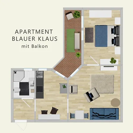 Appartement Zur Zenkergasse - Studios&Apartments&DZ in der City Reichenbach im Vogtland